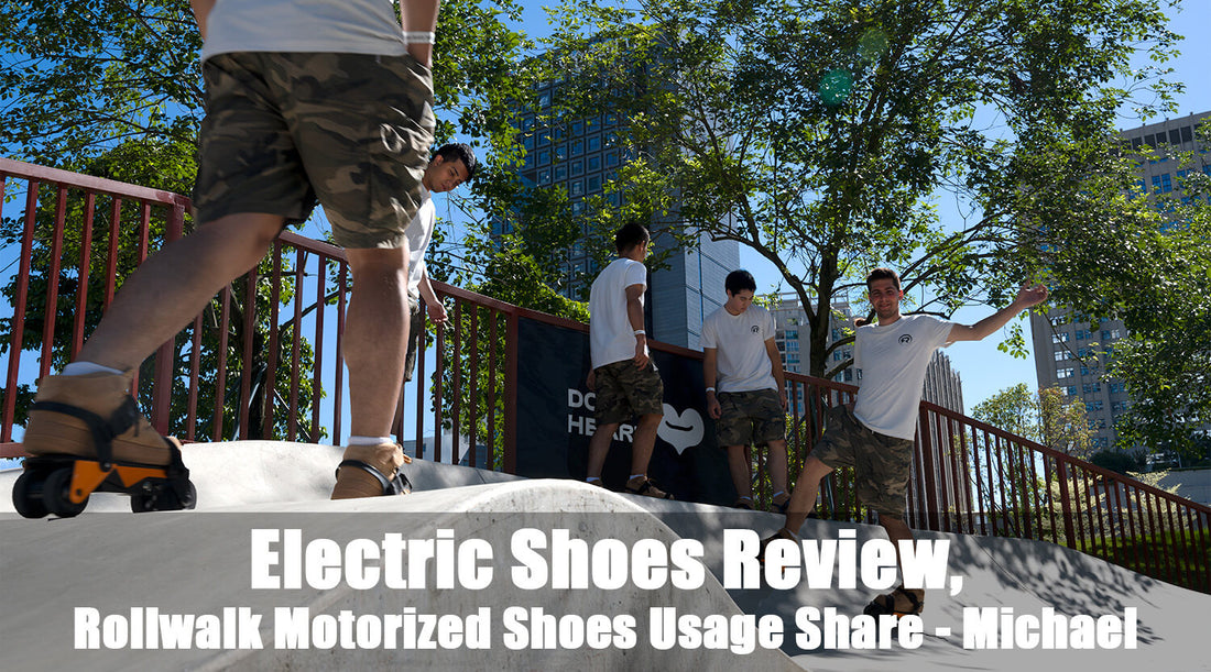 Electric Shoes Review, Rollwalk Motorized Shoes Usage Share - Michael