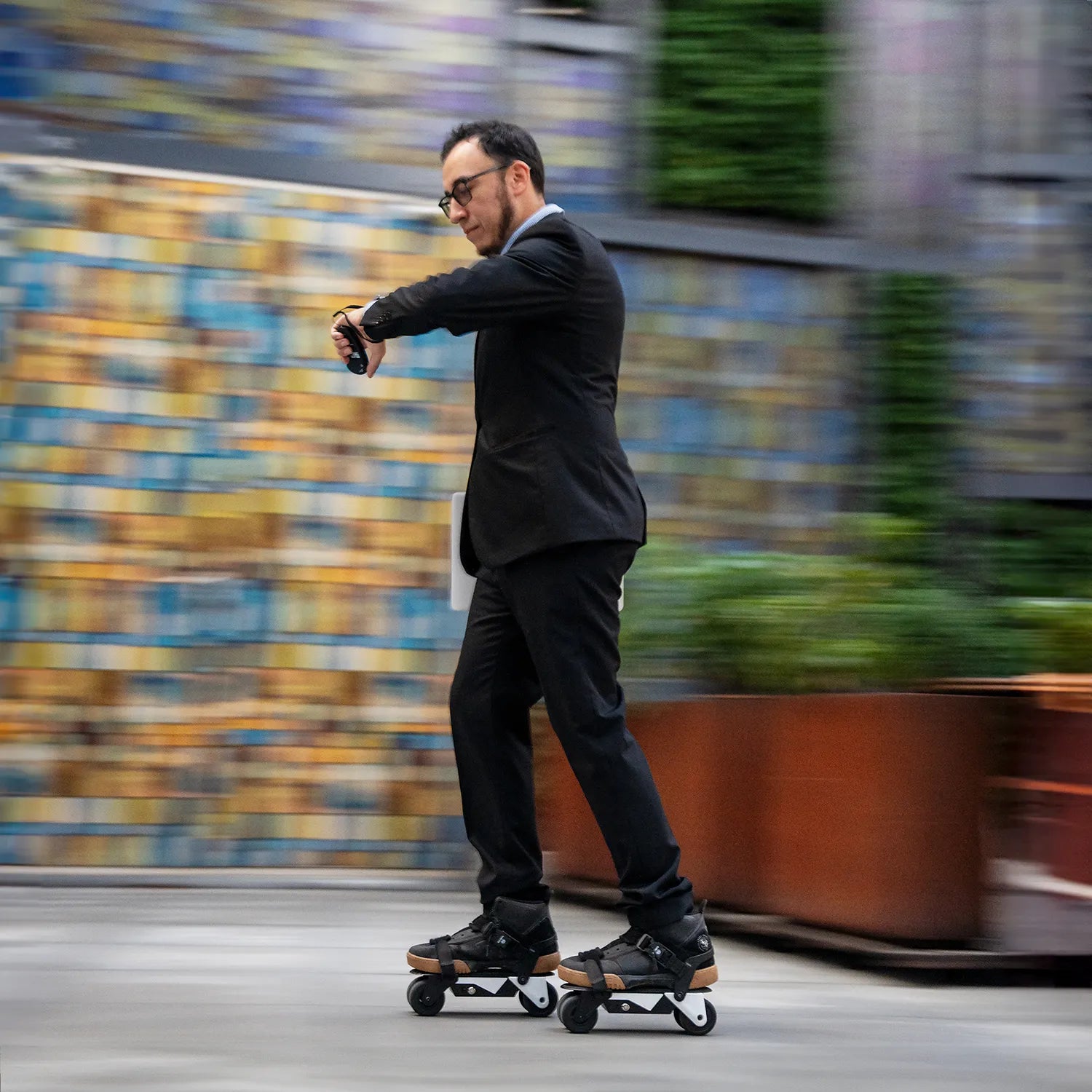 Commute on the Street with the Rollwalk eRW 3 Electric Shoes