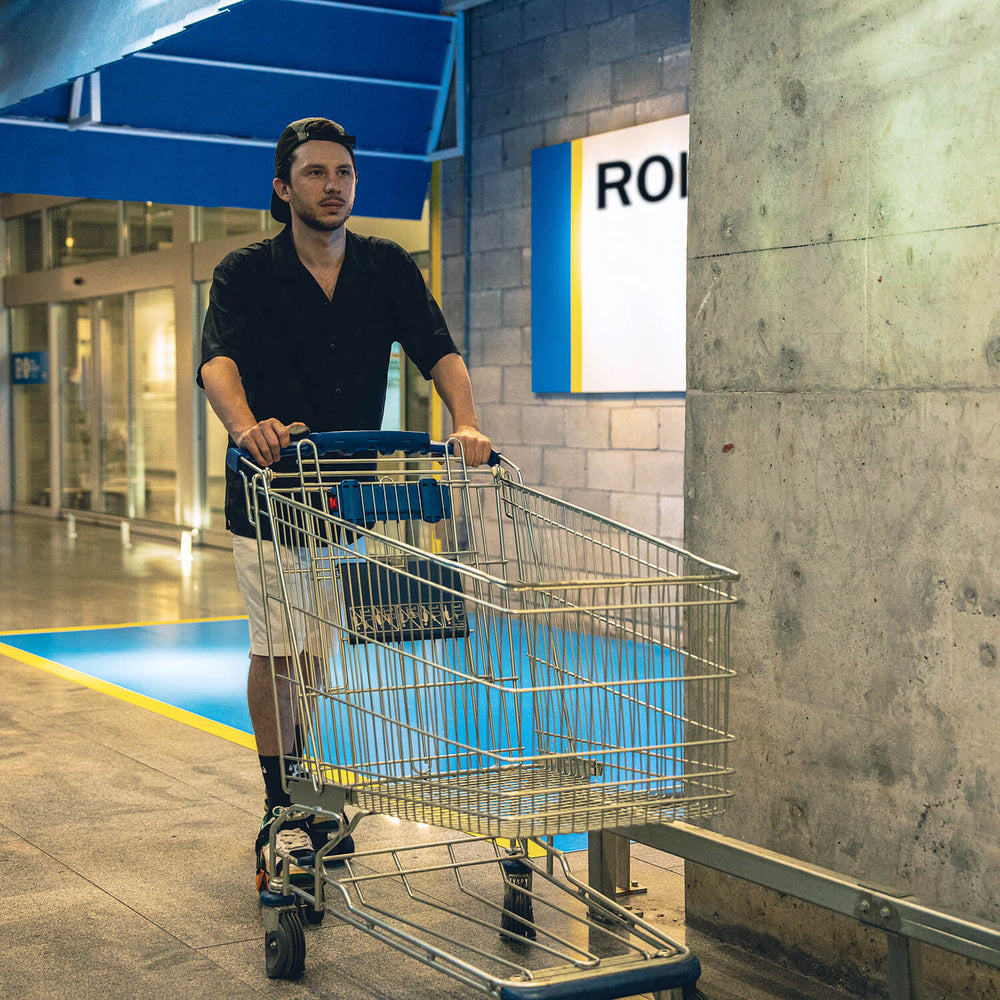 Shopping at IKEA with Rollwalk motorized roller skates-1